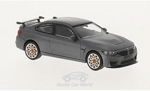 Bmw M4 1/87 Minichamps GTS matt-grigio 2016 mit orangen Felgen modellino in miniatura
