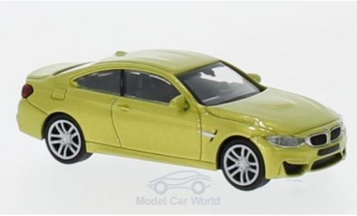 Bmw M4 1/87 Minichamps metallico giallo 2015 modellino in miniatura