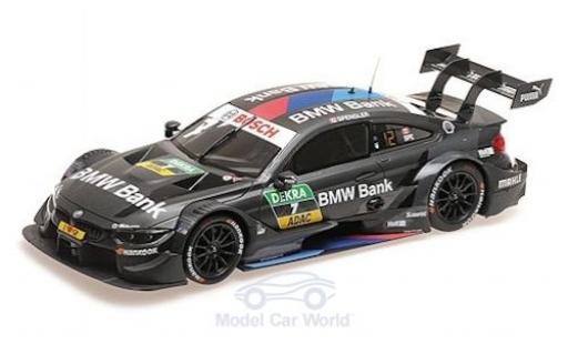 Bmw M4 1/18 Minichamps No.7 Team RBM DTM 2018 B.Spengler modellino in miniatura