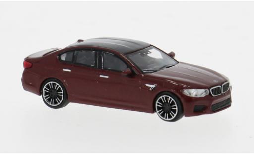 Bmw M5 1/87 Minichamps (F90) metallise rot 2018 1:87 modellino in miniatura