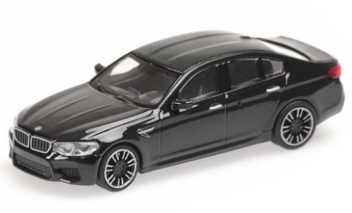 Bmw M5 1/87 Minichamps (F90) metallico nero/carbon 2018 modellino in miniatura