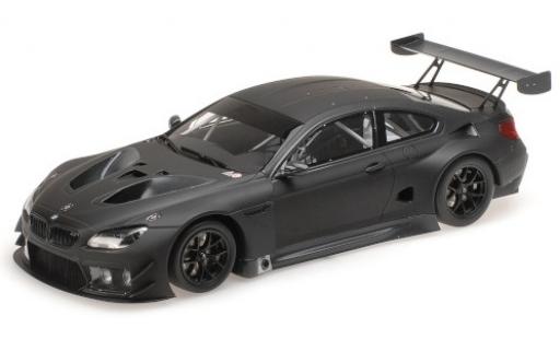 Bmw M6 1/18 Minichamps GT3 matt-nero 2016 Plain Body Version modellino in miniatura