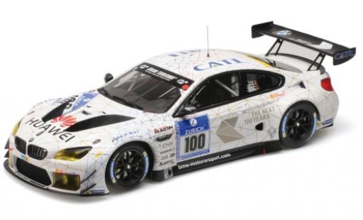 Bmw M6 1/18 Minichamps GT3 No.100 Schubert Motorsport CATL 24h Nürburgring 2016 J.Edwards/J.Klingmann/L.Luhr/M.Tomczyk modellino in miniatura