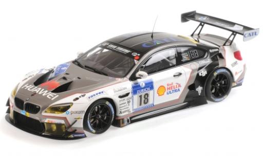 Bmw M6 1/18 Minichamps GT3 No.18 Schubert Motorsport CATL 24h Nürburgring 2016 A.Farfus/J.Krohn/J.Müller/M.Wittmann modellino in miniatura
