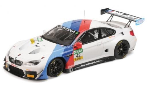 Bmw M6 1/18 Minichamps GT3 No.42 Team Schnitzer ADAC GT Masters Oschersleben 2017 R.Collard/P.Eng modellino in miniatura