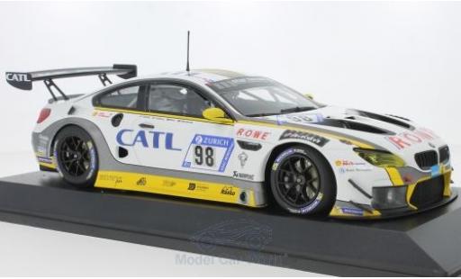 Bmw M6 1/18 Minichamps GT3 No.98 Rowe Racing 24h Nürburgring 2017 M.Palttala/N.Catsburg/A.Sims/R.Westbrook modellino in miniatura