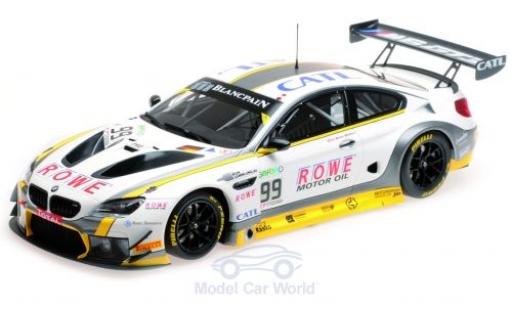 Bmw M6 1/18 Minichamps GT3 No.99 Rowe Racing 24h Spa 2017 P.Eng/M.Martin/A.Sims modellino in miniatura