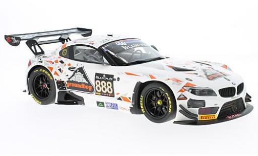 Bmw Z4 1/18 Minichamps GT3 (E89) No.888 Triple Eight Racing 24h Spa 2015 L.Mowle/R.Ratcliff/J.Osborne/D.Müller modellino in miniatura