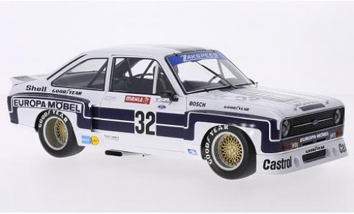 Ford Escort 1/18 Minichamps II RS 1800 No.32 Europa Möbel DRM Nürburgring 1976 K.Ludwig modellino in miniatura