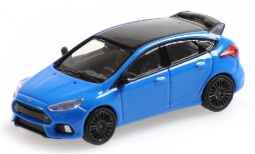 Ford Focus 1/87 Minichamps RS metallico blu/nero 2018 modellino in miniatura