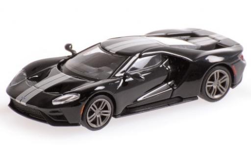 Ford GT 1/87 Minichamps nero/grigio 2018 modellino in miniatura
