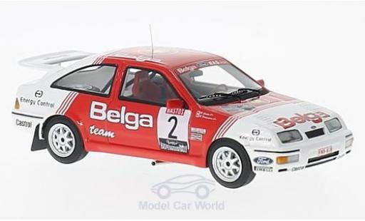 Ford Sierra Cosworth 1/43 Minichamps RS Cosworth No.2 Belga Haspengouwrally 1987 R.Droogmans/R.Joosten modellino in miniatura