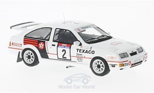 Ford Sierra Cosworth 1/43 Minichamps RS Cosworth No.2 Texaco Tour de Corse 1987 S.Blomqvist/K.Grundel modellino in miniatura