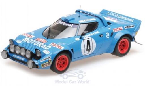 Lancia Stratos 1/18 Minichamps HF No.4 Chardonnet Motorac Rallye WM Rallye Monte Carlo 1979 B.Darniche/A.Mahe modellino in miniatura