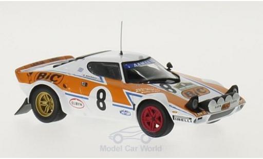 Lancia Stratos 1/43 Minichamps HF No.8 BIC Rallye WM Rallye Griechenland 1978 T.Livieratos/M.Manolis modellino in miniatura