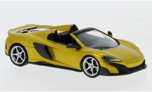 McLaren 675 1/87 Minichamps LT Spider gold 2016 modellino in miniatura