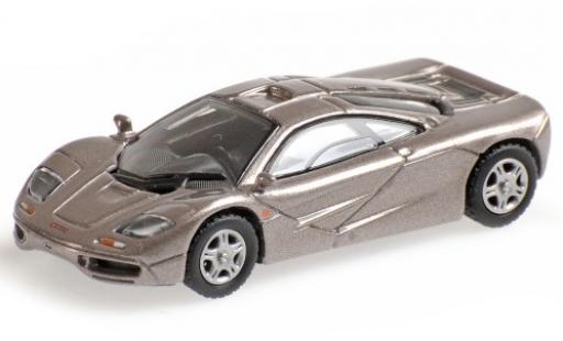 McLaren F1 1/87 Minichamps Roadcar metallico grigio 1994 modellino in miniatura