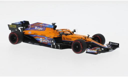 McLaren F1 1/43 Minichamps MCL35M No.3 Team Formel 1 GP Abu Dhabi 2021 1:43 modellino in miniatura