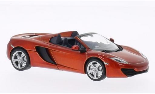 McLaren MP4-12C 1/43 Minichamps Spider metallico orange 2012 modellino in miniatura