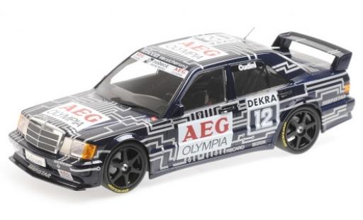 Mercedes 190 1/18 Minichamps E 2.5-16 EVO 1 No.12 Team Snobeck- AEG Olympia DTM 1989 A.Cudini modellino in miniatura