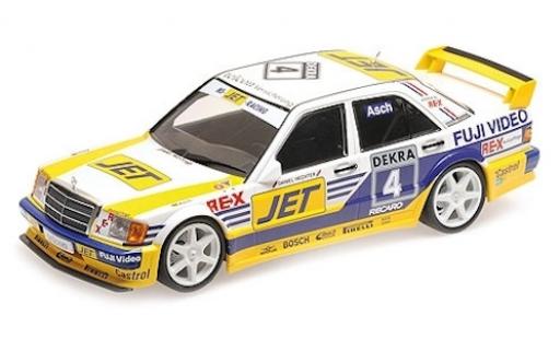 Mercedes 190 1/18 Minichamps E 2.5-16 Evo 1 (W201) No.4 Team MS-JET Jet DTM 1989 R.Asch modellino in miniatura