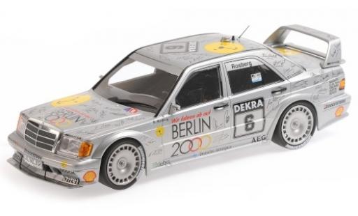 Mercedes 190 1/18 Minichamps E 2.5-16 EVO 2 No.6 Team AMG- Berlin 2000 DTM 1992 K.Rosberg modellino in miniatura