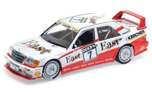 Mercedes 190 1/18 Minichamps E 2.5-16 Evo 2 No.7 Team AMG East DTM 1991 K.Thiim modellino in miniatura