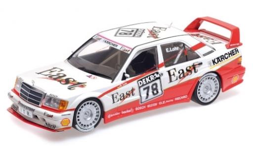 Mercedes 190 1/18 Minichamps E 2.5-16 Evo 2 No.78 Team MS - AMG East DTM 1991 E.Lohr modellino in miniatura