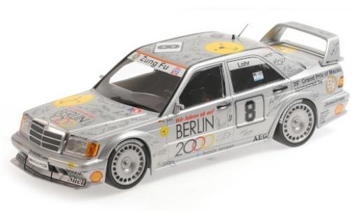 Mercedes 190 1/18 Minichamps E 2.5-16 EVO 2 No.8 Zung Fu Berlin 2000 Macau Guia Race 1992 E.Lohr modellino in miniatura