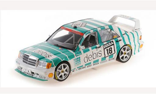 Mercedes 190 1/18 Minichamps E 2.5-16 Evo 2 (W201) No.18 Team Zakspeed Debis DTM 1991 F.Giroix modellino in miniatura