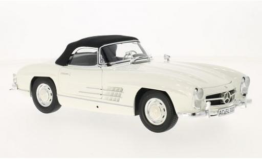 Mercedes 300 1/18 Minichamps SL Roadster (W198 I) bianco/nero 1957 modellino in miniatura