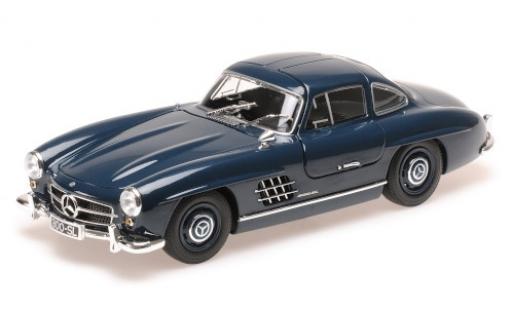 Mercedes 300 1/18 Minichamps SL (W198) blu 1955 modellino in miniatura