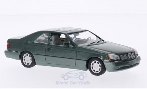Mercedes 600 1/43 Minichamps SEC Coupe (C140) metallico verde 1992 modellino in miniatura