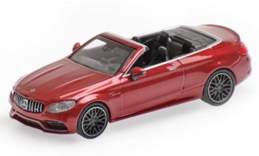 Mercedes Classe C 1/87 Minichamps AMG C63 Cabriolet (A205) metallico rosso 2019 modellino in miniatura