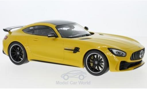 Mercedes AMG GT 1/18 Minichamps -R giallo/nero 2017 modellino in miniatura
