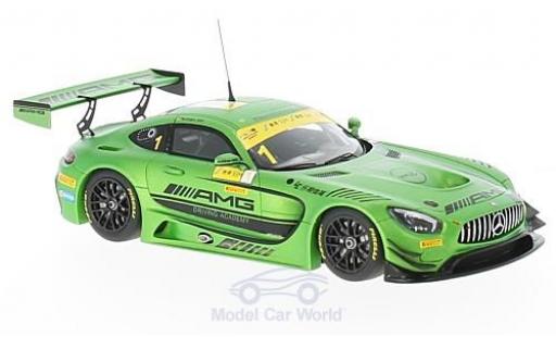 Mercedes AMG GT 1/43 Minichamps 3 No.1 -AMG Driving Academy Fia GT World Cup Macau 2016 M.Engel modellino in miniatura