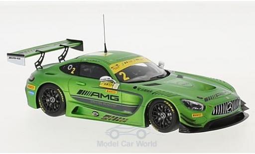 Mercedes AMG GT 1/43 Minichamps 3 No.2 -AMG Driving Academy Fia GT World Cup Macau 2016 R.van der Zande modellino in miniatura