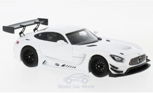 Mercedes AMG GT 1/43 Minichamps 3 bianco 2017 Plain Body Version modellino in miniatura