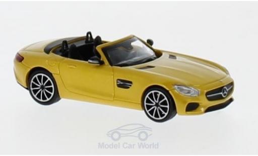 Mercedes AMG GT 1/87 Minichamps S Roadster metallico giallo 2017 modellino in miniatura