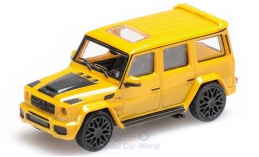 Mercedes Classe G 1/87 Minichamps Brabus 850 6.0 Biturbo Widestar metallico giallo 2015 Basis AMG G63 modellino in miniatura