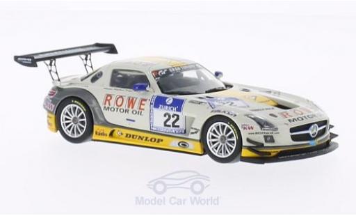 Mercedes SLS 1/43 Minichamps AMG GT3 No.22 ROWE Racing 24h Nürburgring 2013 modellino in miniatura