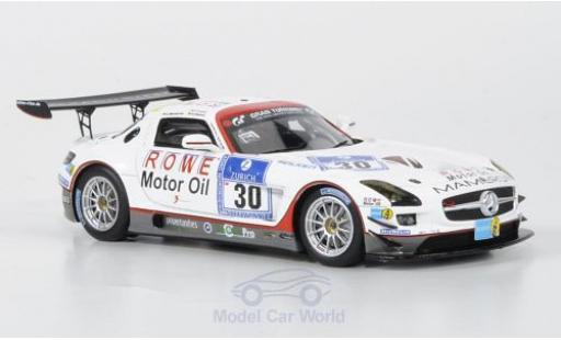 Mercedes SLS 1/43 Minichamps AMG GT3 No.30 Mamerow/Rowe Racing 2011 C.Mamerow/A.Hahne/P.Kaffer modellino in miniatura