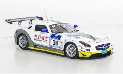 Mercedes SLS 1/43 Minichamps AMG GT3 No.36 Rowe Racing 24h Nürburgring 2011 modellino in miniatura