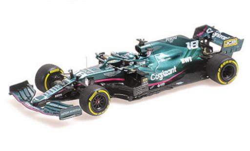 Aston Martin AMR2 1/43 Minichamps 1 No.18 Cognizant F1 Team Cognizant Formel 1 GP Bahrain 2021 modellino in miniatura