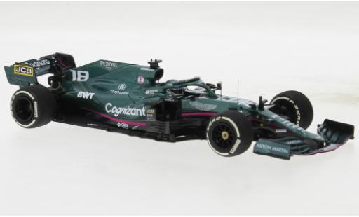 Aston Martin AMR2 1/18 Minichamps 1 No.18 Cognizant F1 Team Cognizant Formel 1 GP Monaco 2021 modellino in miniatura