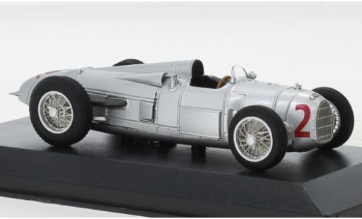 Auto Union Typ A 1/43 Minichamps Long Tail No.2 ADAC Course du Eifel 1934 modellino in miniatura