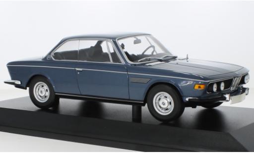 Bmw 2800 1/18 Minichamps CS metallise blu 1968 modellino in miniatura