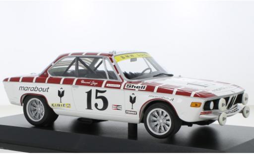 Bmw 2800 1/18 Minichamps CS No.15 Racing Team Marabout 24h Spa 1972 modellino in miniatura