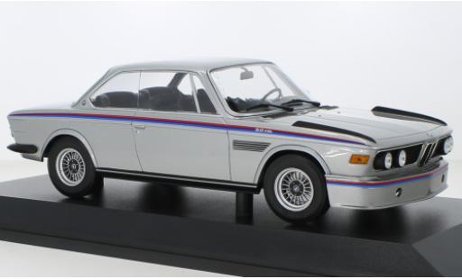 Bmw 3.0 1/18 Minichamps CSL grigio/Dekor 1973 modellino in miniatura
