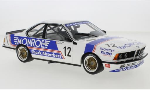 Bmw 635 1/18 Minichamps CSI No.12 Bavaria Motorsports Monroe 500km Monza 1985 modellino in miniatura